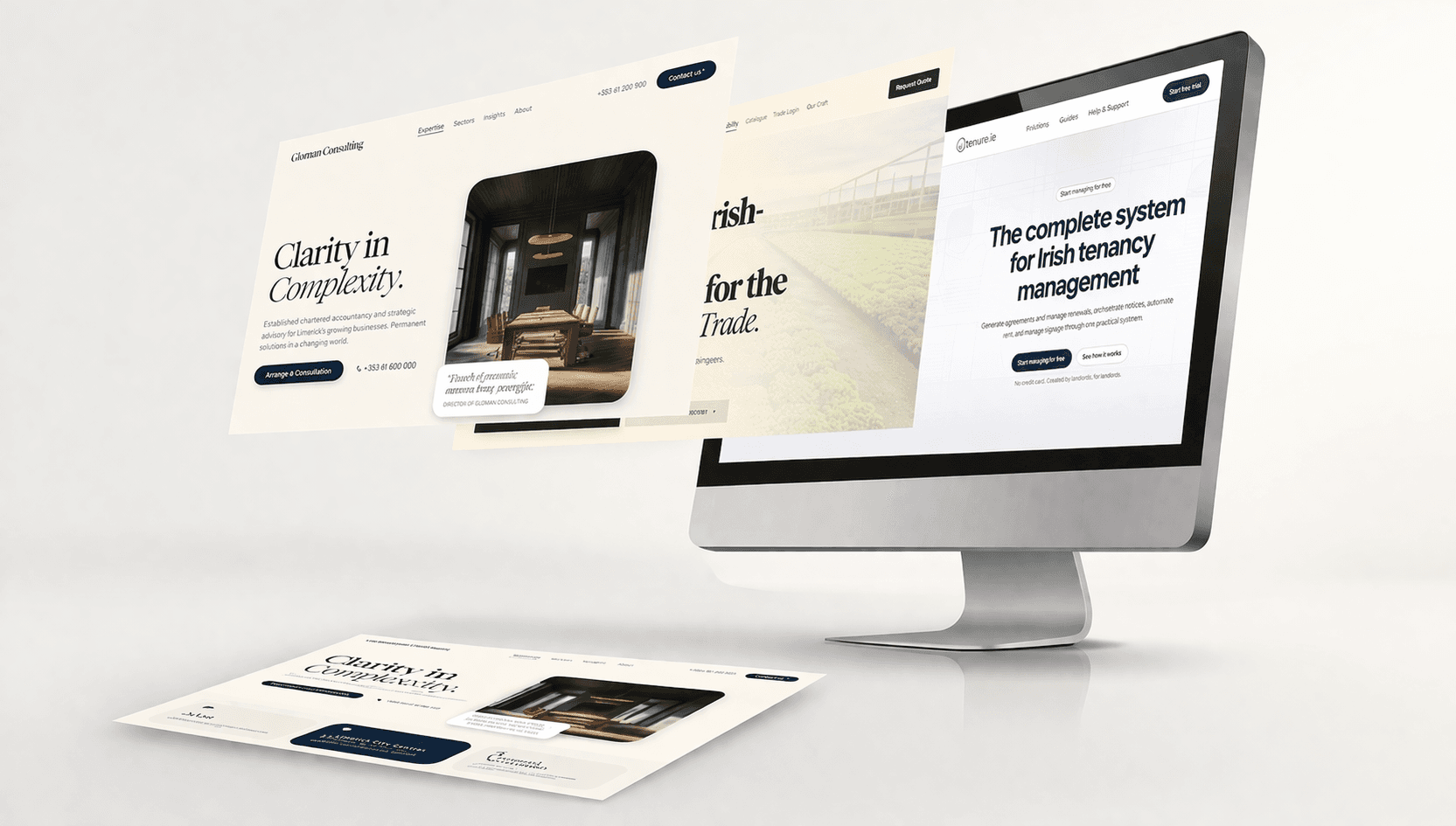 Preview of the Facebook landing page design shown in the homepage hero.